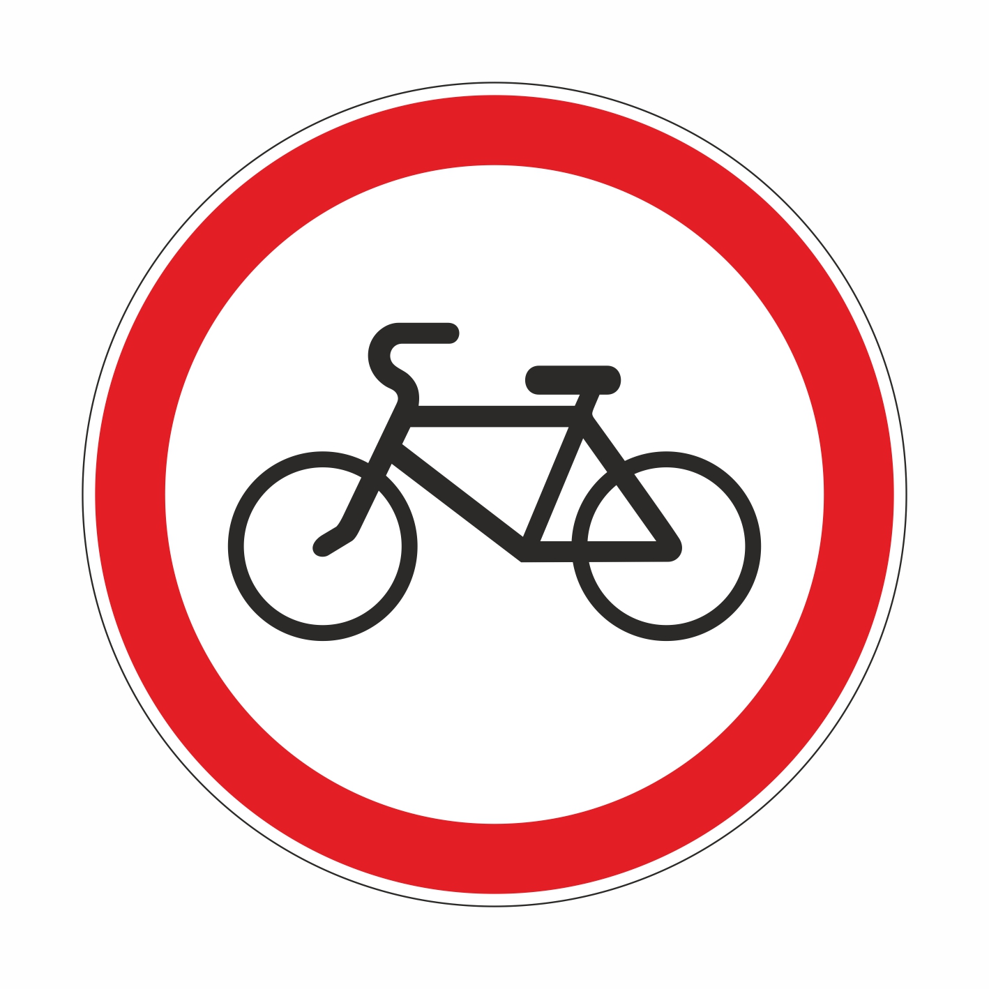 Знак велосипед